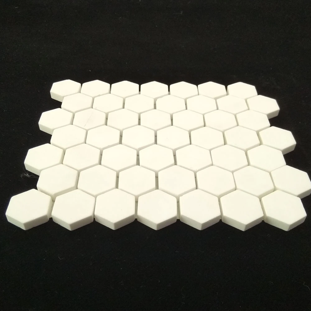 95 Alumina Oxide Ceramic Hexagon Tiles Liners